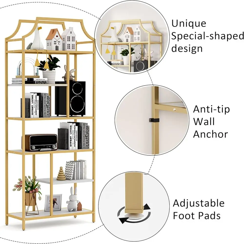 Modern Design Book Rotate Rack Bookshelf Nook Shelf Insert Home Living Room Furniture Wooden Storage Cabinet Multilayer Bookcase