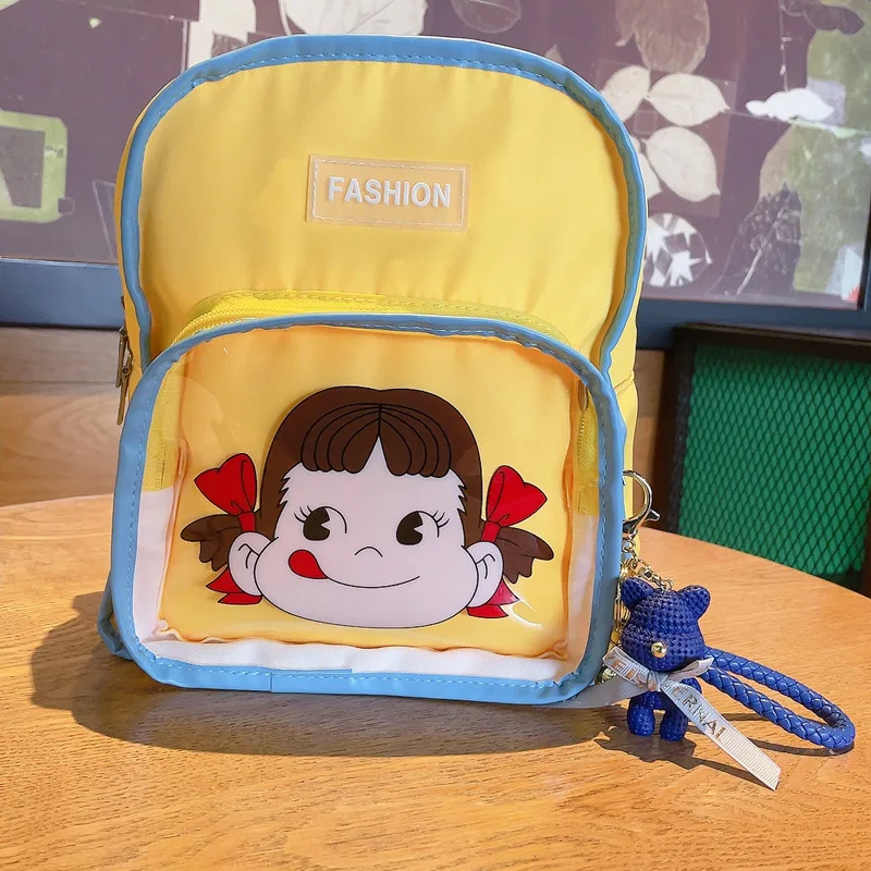 New 2022 luxury designer Llaveros pvc resin crafts yarn bow bear keychain with bell leather rope key chain