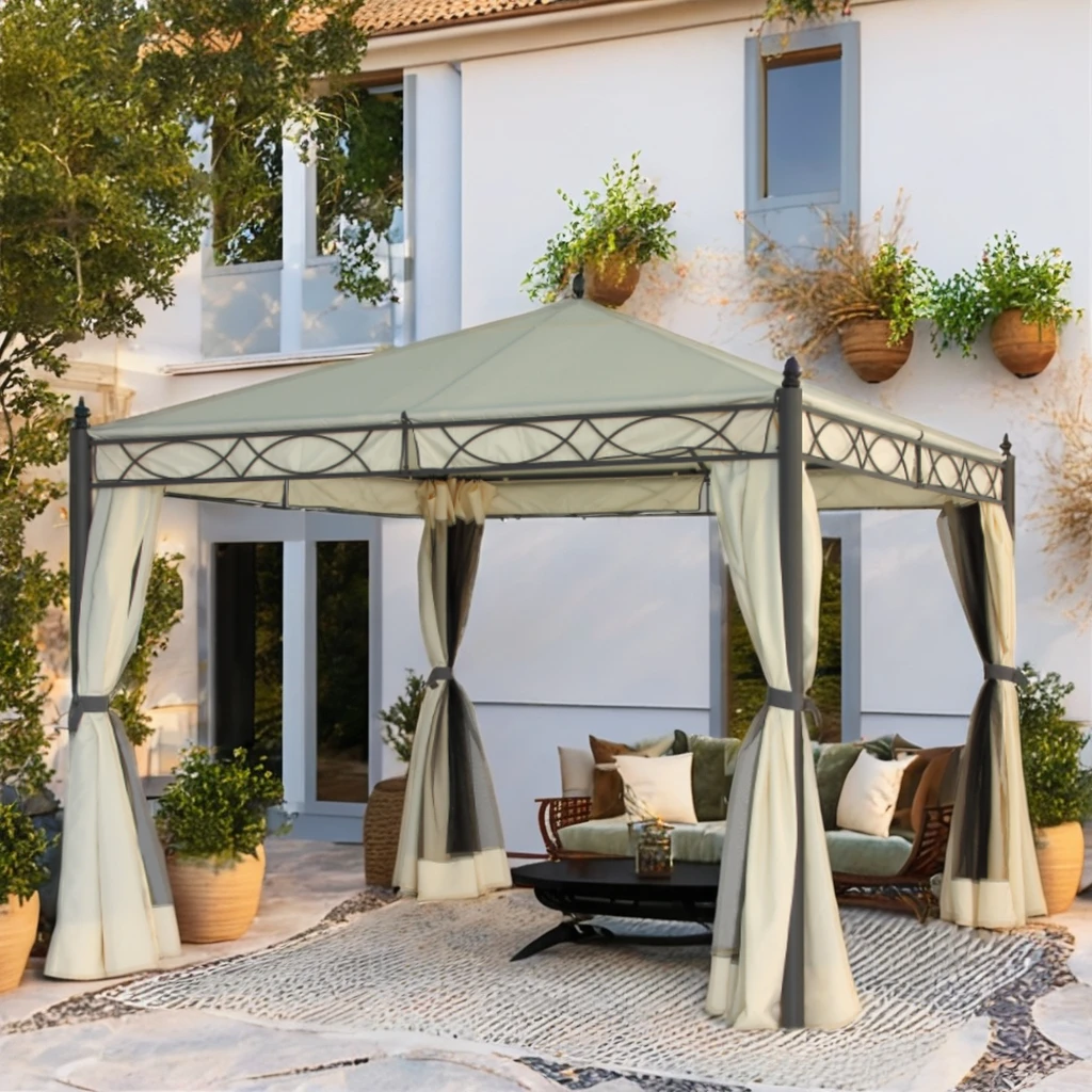 Good Prices Chinese Pavilion Gazebo Garden Pergola Waterproof Outdoor Large Garden Gazebo