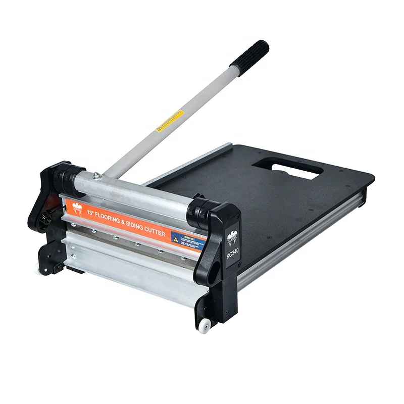 13 inch Laminate Flooring and Siding Cutter with Heavy Duty Fixed Aluminum Fence and Built-in Precision Angled Miter Settings