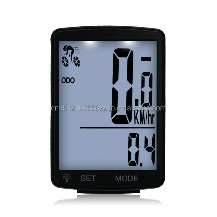 OEM factory price Wireless Wired Bicycle Speedometer Odometer Waterproof Bicycle Computer With Back green/blue light