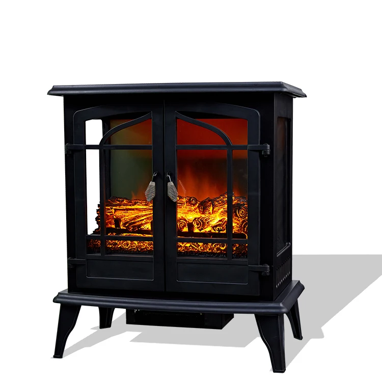 3D Realistic Flame Effects  Freestanding electronic fireplace  Electric Infrared Stove Heater