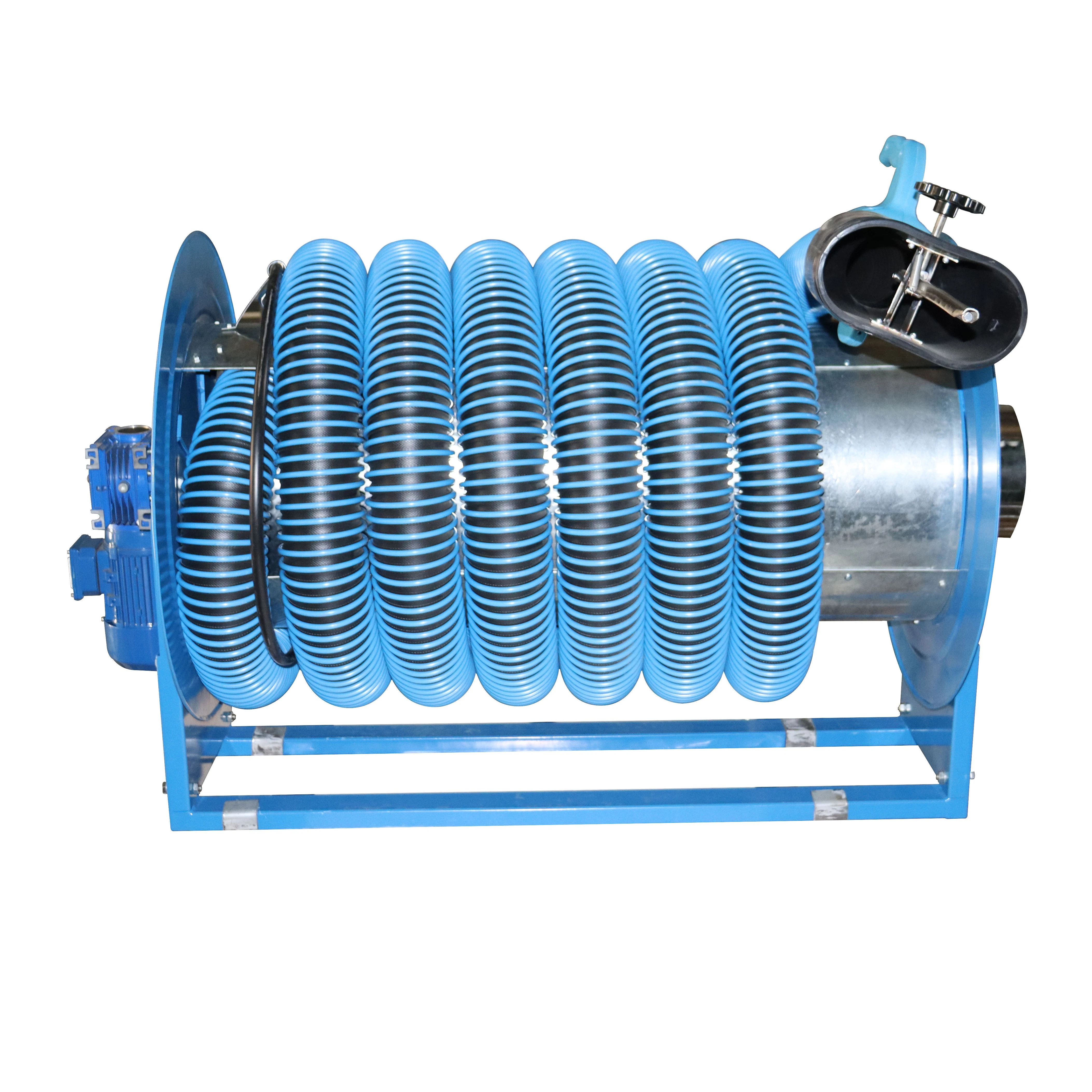 Heavy Duty exhaust gas hose reel with motorHigh Temperature Motorized Exhaust Hose Reel