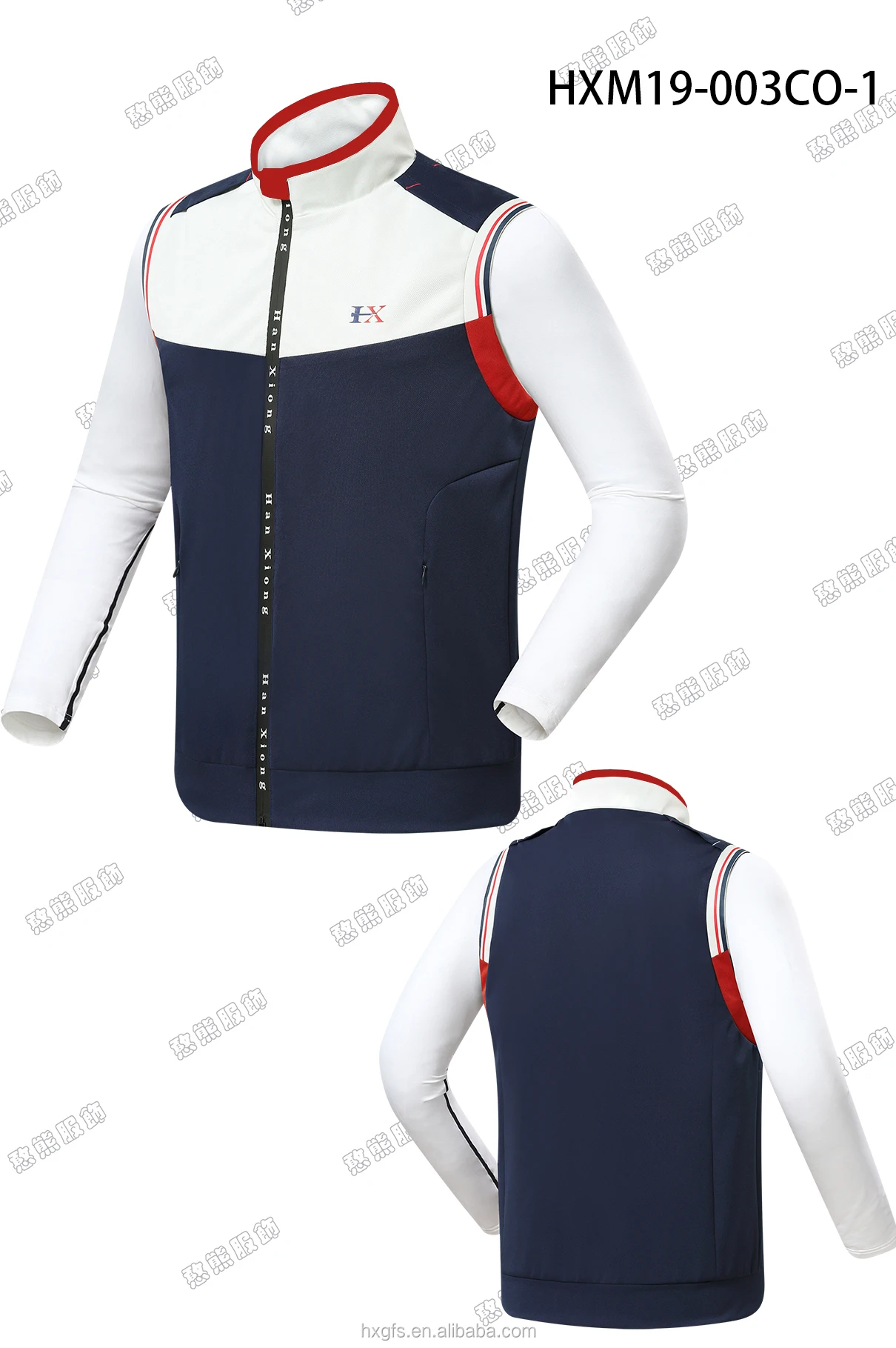 OEM Custom Logo Golf Vest Spring Lightweight Stretch Coat Vest Men Golf Apparel Autumn Golf Waistcoat Sports