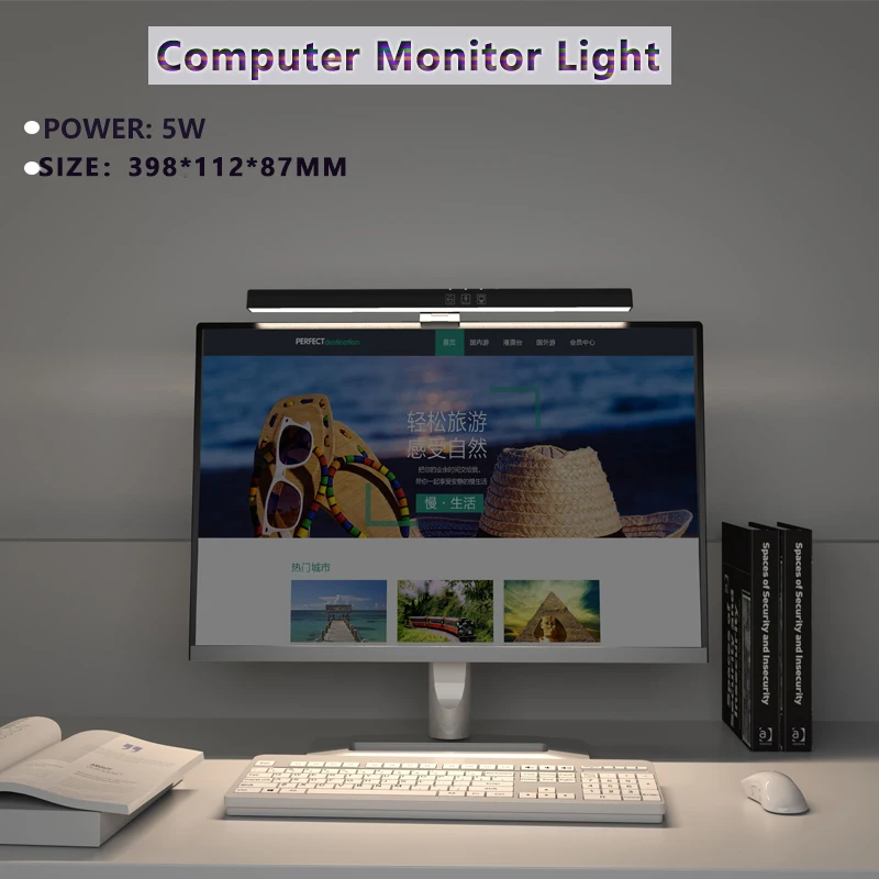 New Arrival Eye Protection Computer Screen Led Screenbar Monitor Light Bar Touch Control Desk Lamp Laptop Hanging Lamp
