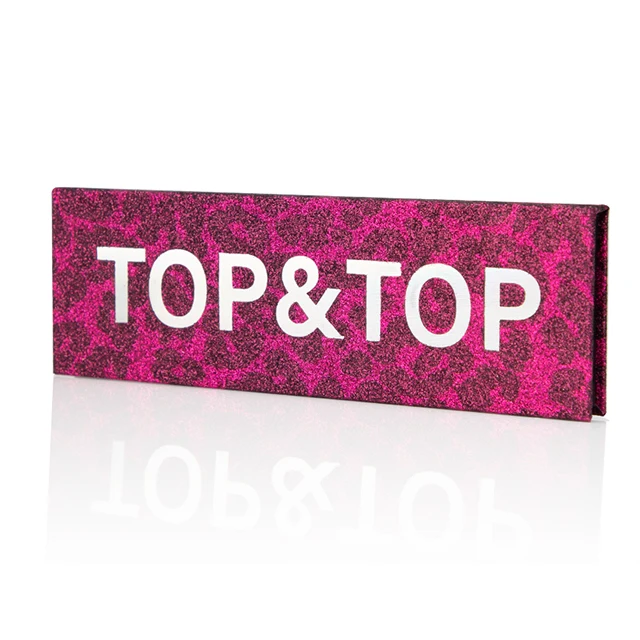 Custom Trendy Leopard 5 Pans Cardboard Eyeshadow Packaging Palette Box Manufacturer