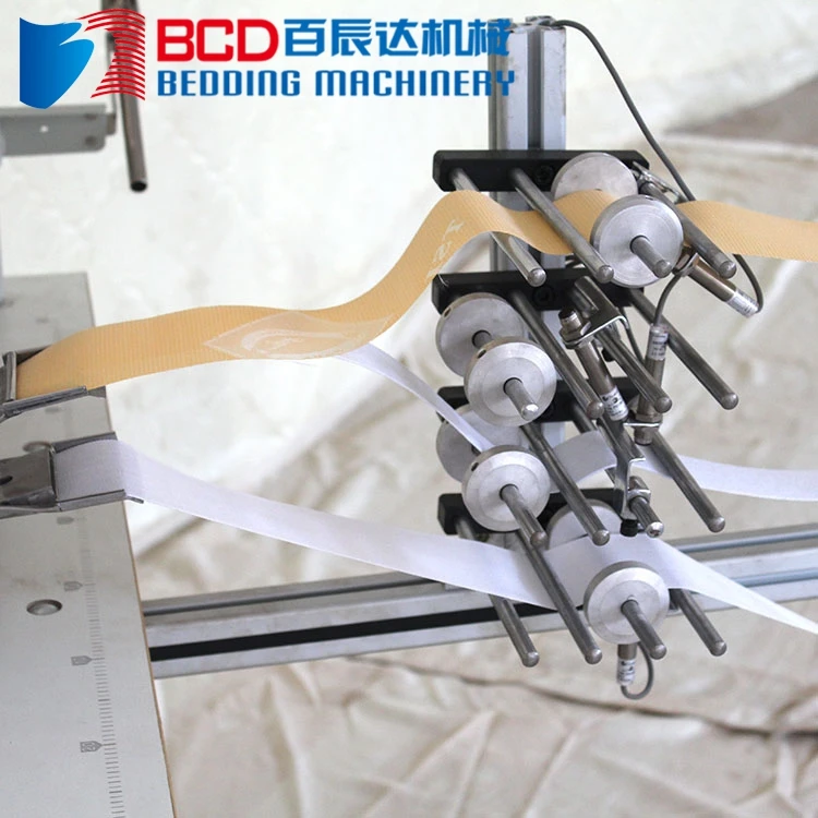 Multi-needle chain stitch sewing head mattress handle manufacturing machine