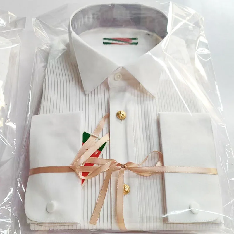 Custom processing production of formal shirts for cocktail parties and business meetings