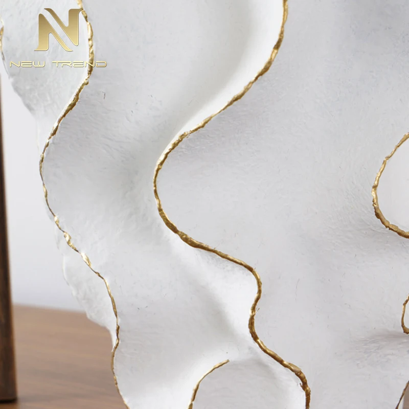 Elegant Style Indoor Decoration Restaurant Hotel Room Bedroom Resin Fabric LED Table Lamp