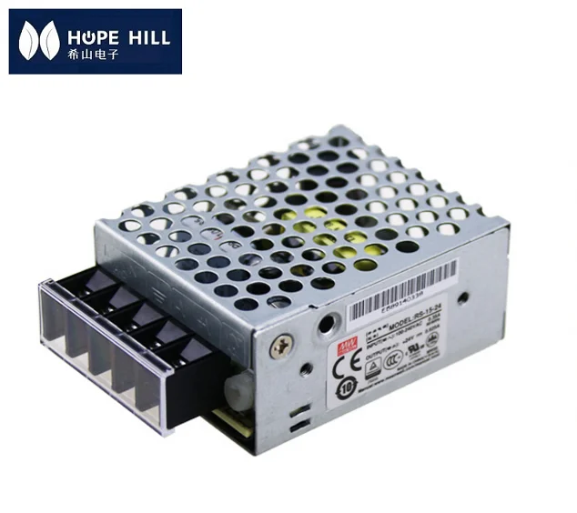 Оригинальный бренд MEAN WELL представляет 15 Вт импульсный источник питания с одним выходом RS-15-12