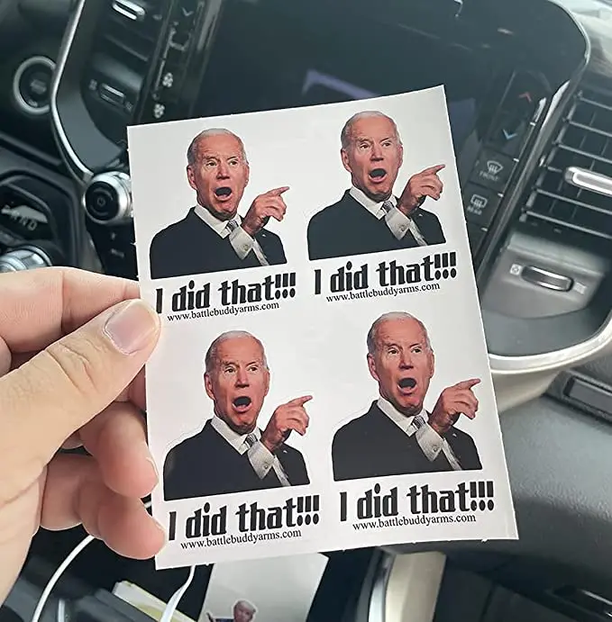 50Pcs Biden I Did That Stickers 3inch PVC Joe Funny