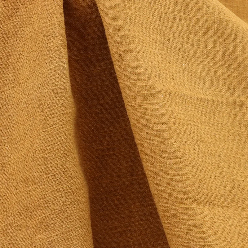 244gsm Ramie Fabric Plain T Shirt Garment Ramie Cotton Denim Fabric