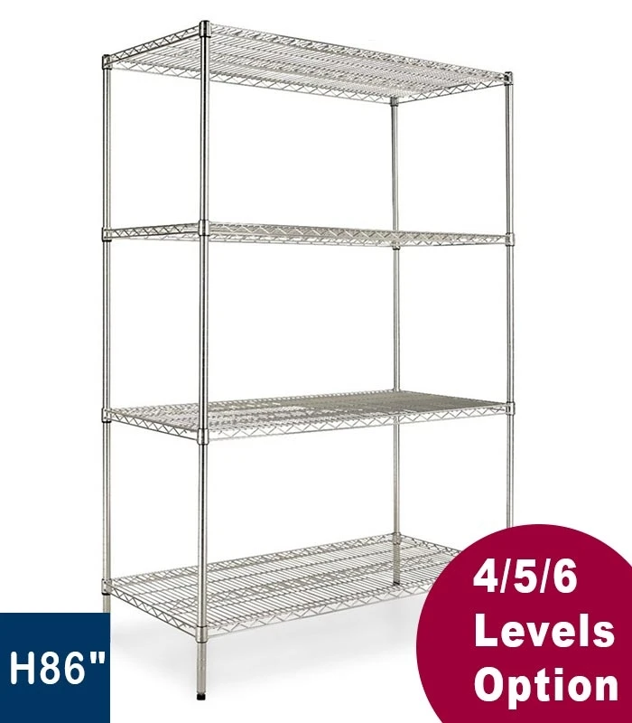 Steel Wire Shelving Unit Wire Rack Shelving Wholesale Chromed Wire Shelving Rack