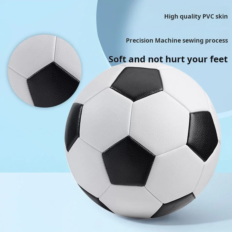 No. 5 High School Entrance Training Competition Soccer Ball PVC Rubber Leather Size 4 Adult Primary/Secondary Students Wholesale