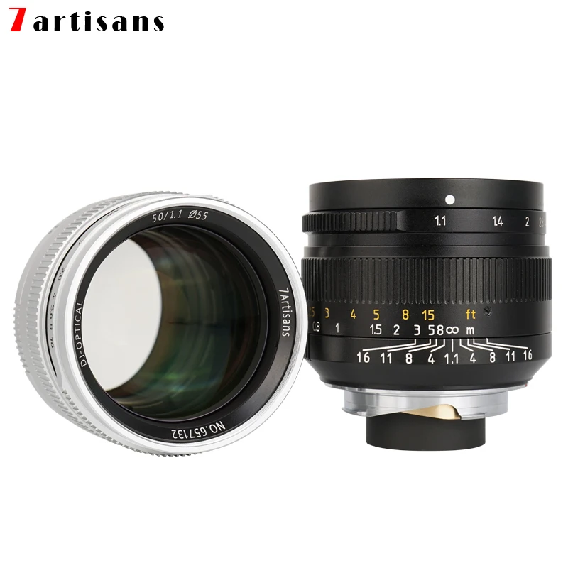 7Artisans 50mm F1.1 large Aperture Paraxial M-mount Lens For Leica Cameras M-m M240 M3 M5 M6 M7 M8 M9 M9p M10