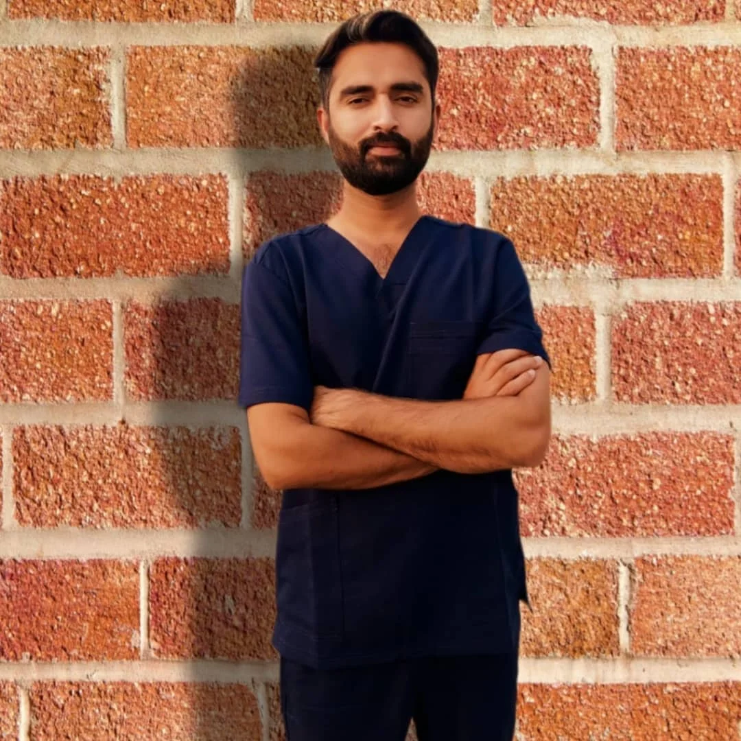 Wholesale fuyi  Short Sleeve  material Medical Uniforms Scrub Sets Dental Clinic Doctors Surgical Clothes