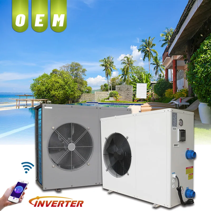 R32 R410a green refrigerant air source heat pump for swimming pool/spa/hot spring with smart wifi function