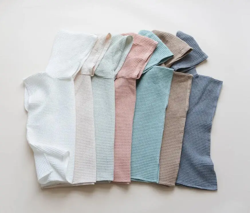 Quick Dry Wearable Baby Bath Towel Super Good Absorption Pool Change Robe Kids Toddler Waffle Beach Hooded Towel Poncho