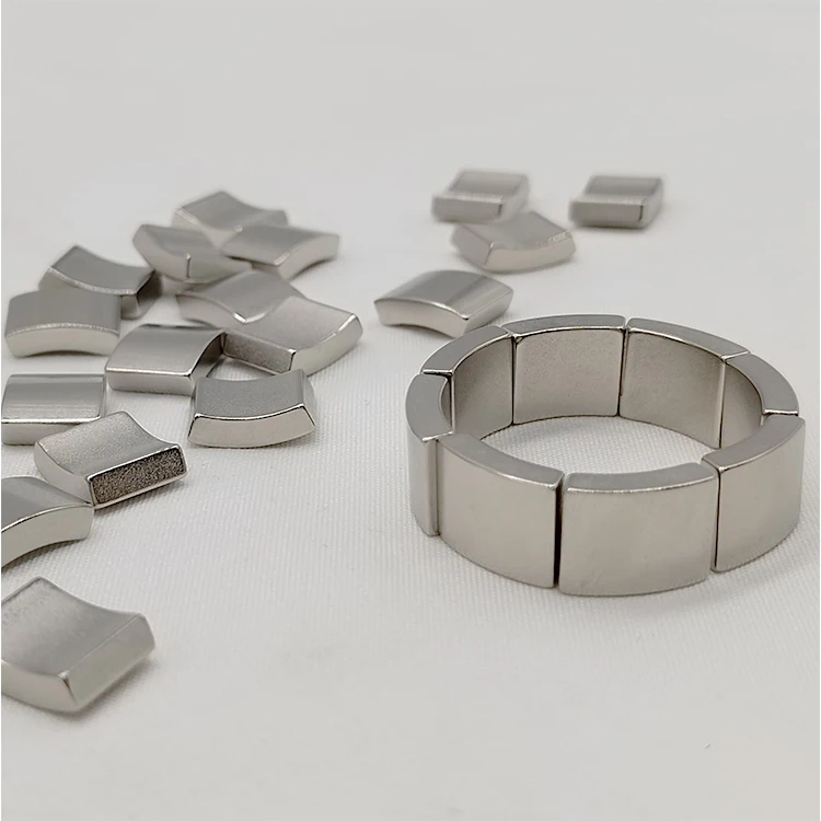 Permanent magnet Ndfeb arc shape N50H Ndfeb magnet for generator dc motor