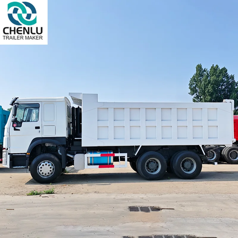 Белый самосвал Sinotruk HOWO 6x4 стандарт евро 2 Подержанный грузовик для перевозки грузов