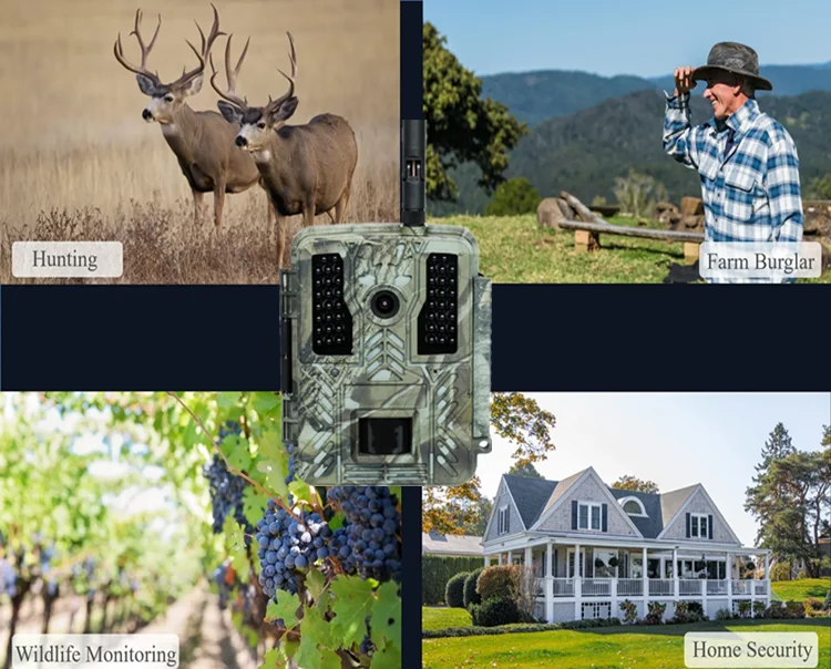 BST880 4K 32MP Trail Camera Photo Traps with 940nm No Glow LEDs Hunting Camera for Wildlife Monitor