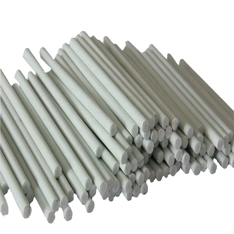 Solid Flexible Composite Material Pultruded  Fiberglass Rod White Fiberglass Rod