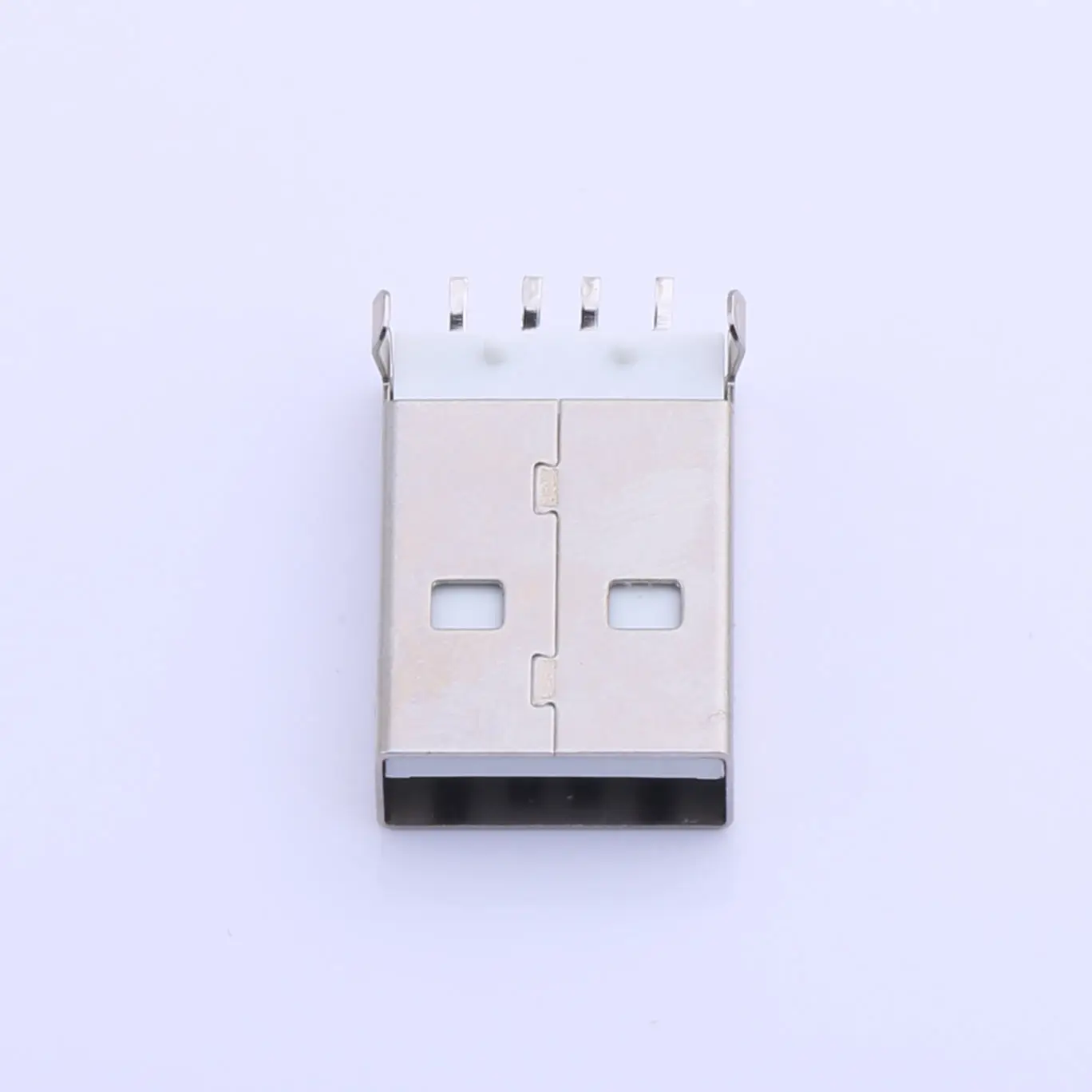 Kinghelm KH-USB180-AM-4P 4Pin usb type a connector USB 2.0 male 180 degree SMT white glue Factory Manufacturer Customized