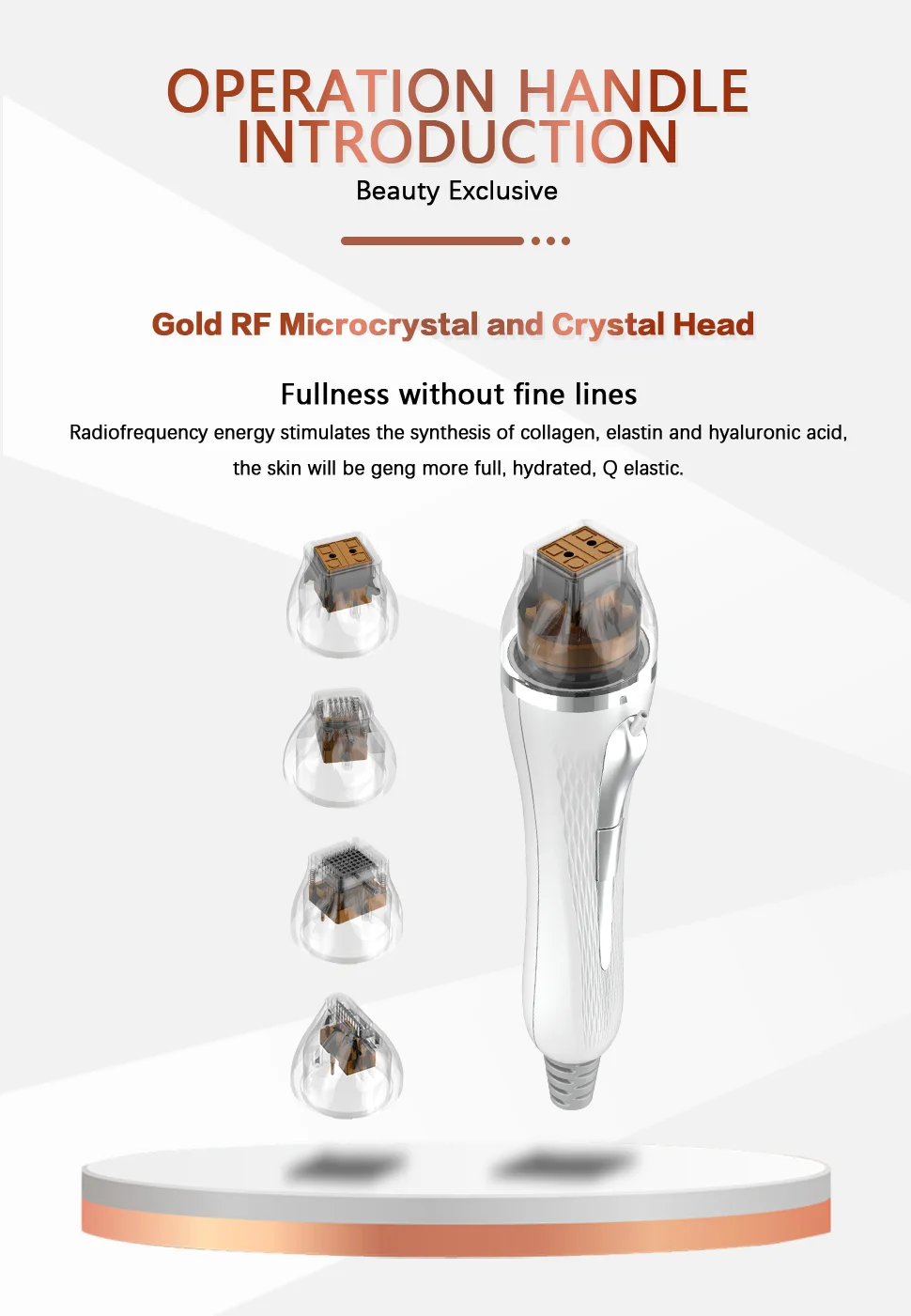 Newest Fractional Microneedle rf Machine with Cold Hammer RF Face Lifting Stretch Marks Remover Anti-Aging Beauty Device