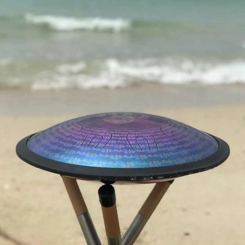 UU drum size 16inch musical scale handpan with free case and mallets steel tongue drum