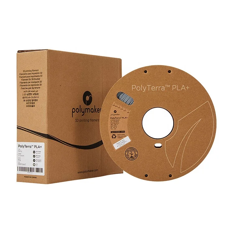 China Manufacturer Custom Cardboard Spool  1kg / 1.75mm/2.85mm  Polymaker 3D Printer PolyTerra PLA Filament