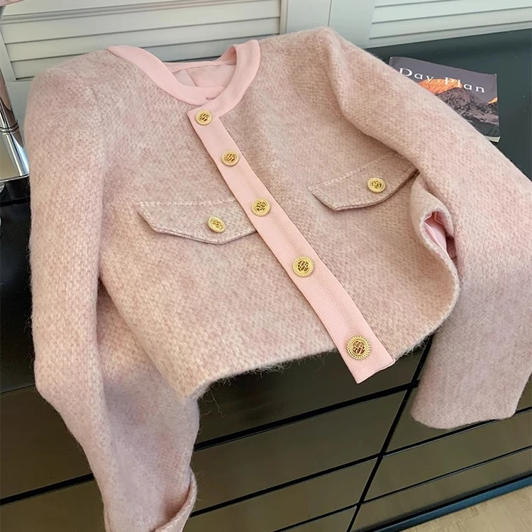 Explosive Models Jacket Women Vintage Aesthetic Korean Fashion Harajuku Chic Elegant Jackets Autumn Winter Cardigan Coat