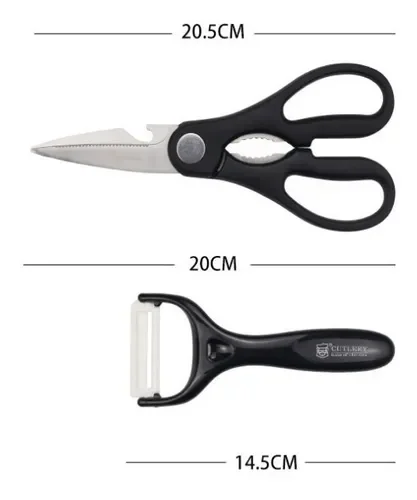 Набор кухонных ножей из нержавеющей стали с деревянной ручкой, 6 острых ножей