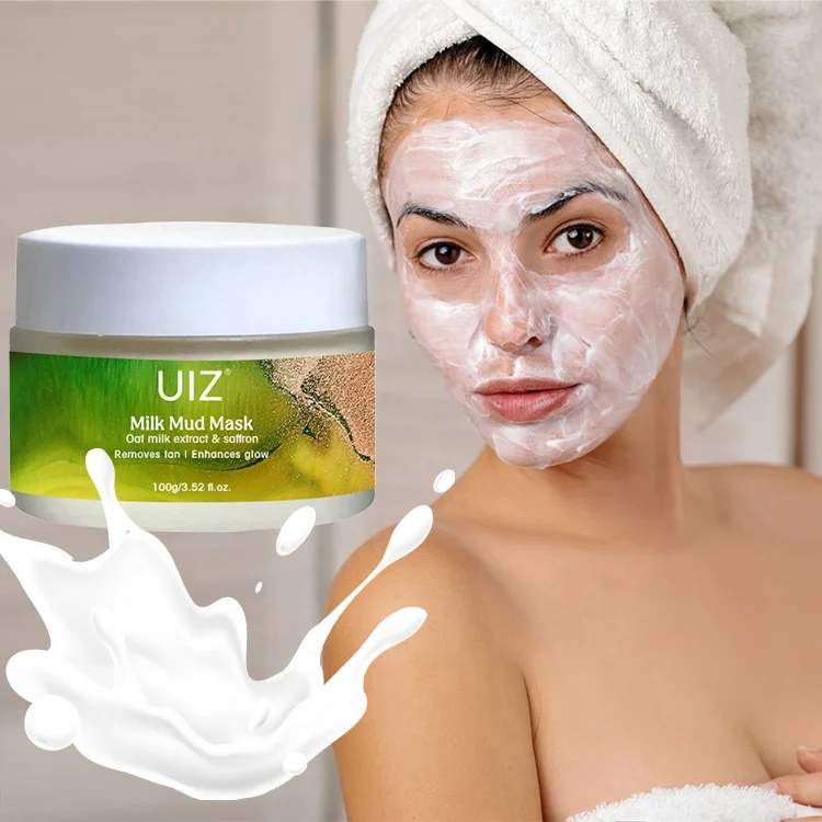 Milk Face Mud Mask Brightening Skin Oil Control Cleansing Pores Moisturizing Barrier Facial Clay Mud Mask