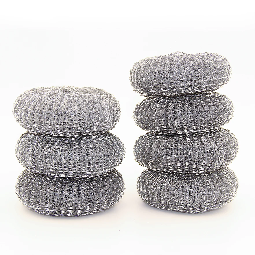 factory supply Galvanized Wire Mesh Scourer Zinc Coated Steel Scrubber For Household Cleaning