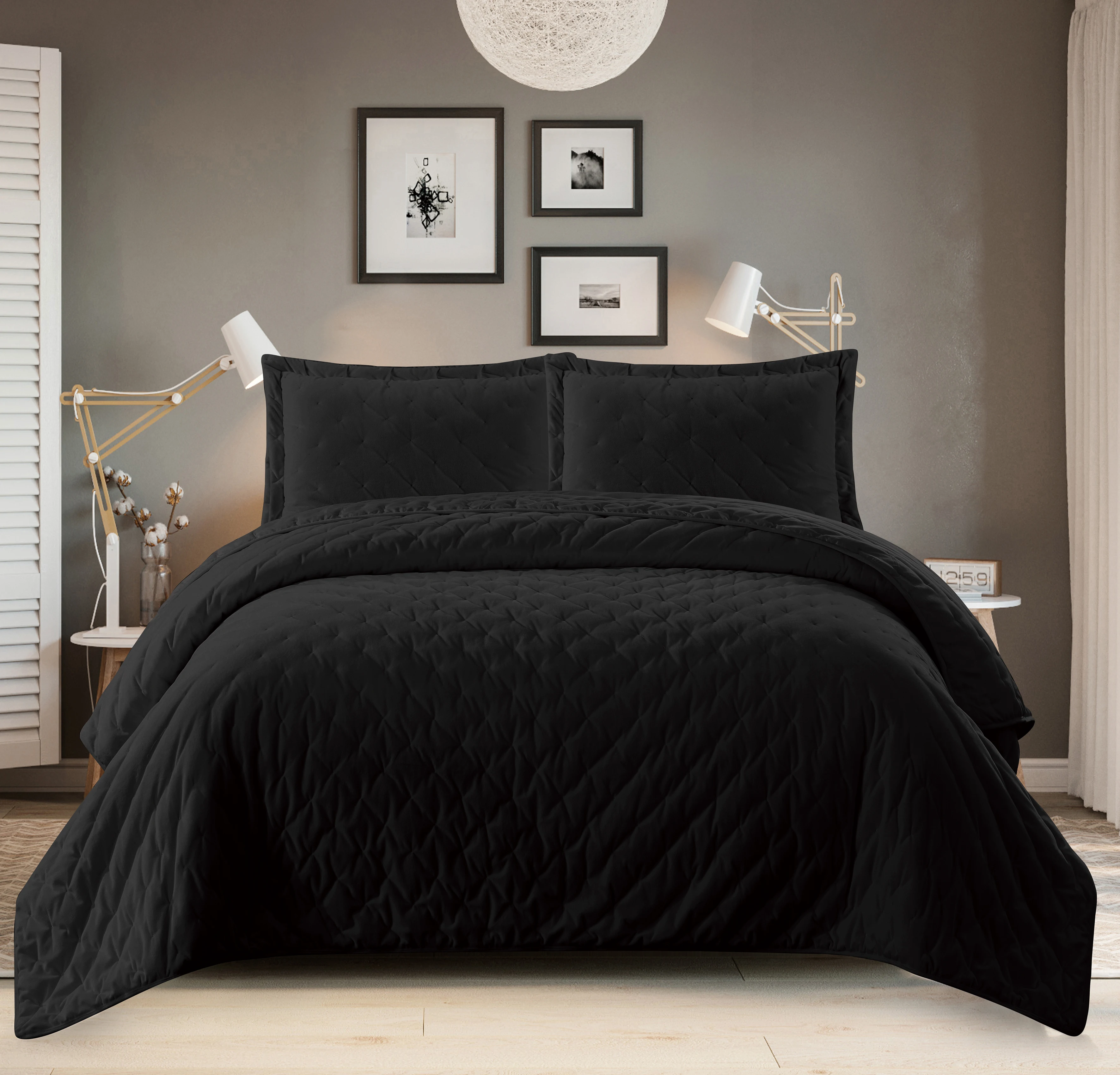 Полиэфирное покрывало wholes, гарантия качества, стеганый Бархатный комплект из 3 предметов, удобное одеяло с вышивкой, наборы покрывал