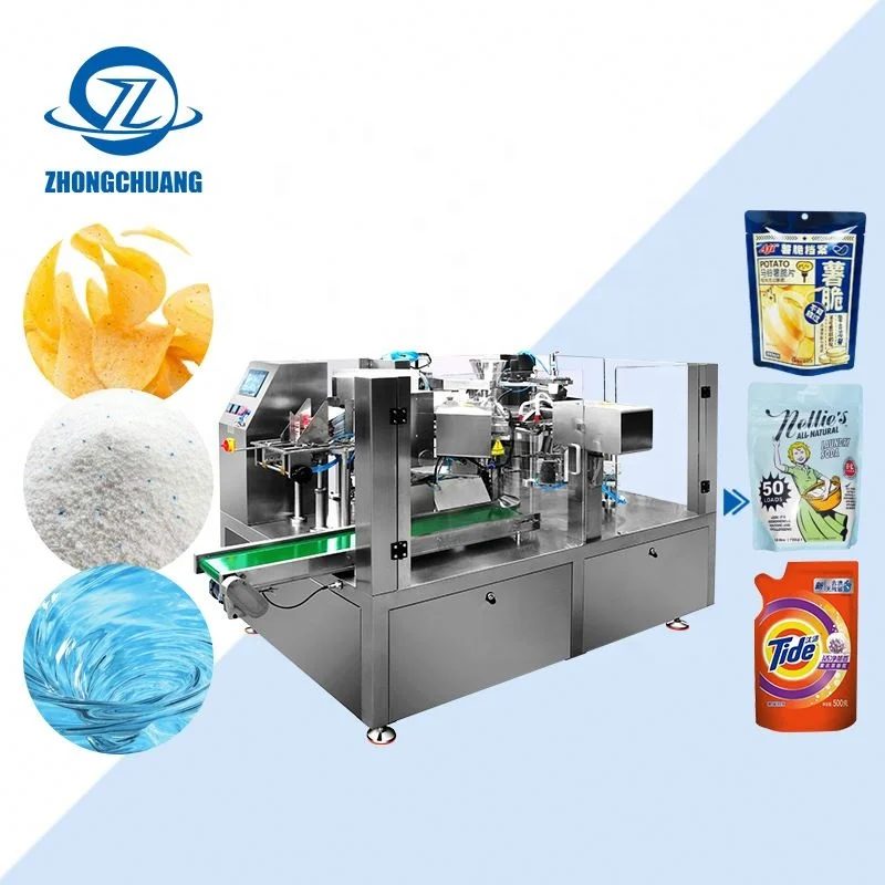 Automatic Meal Packaging Plastic Wrap Sugar Bags Fresh Polythene Packet Tomato Sauce Pouch Packing Machine