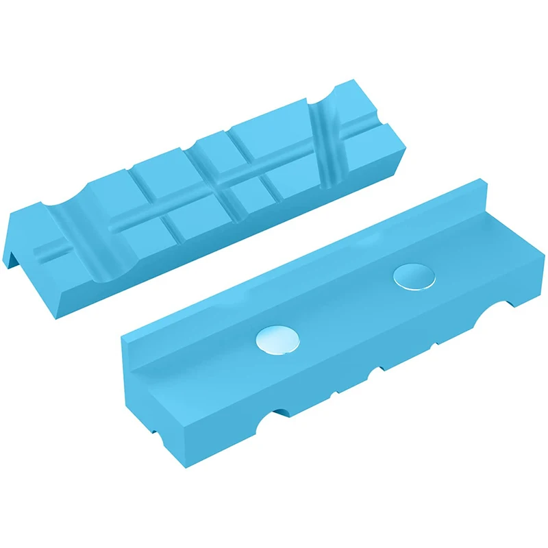 Housolution Vise Jaws, [2-PACK]Magnetic Retention Vice Jaw Pads - 5.91 Inch Length
