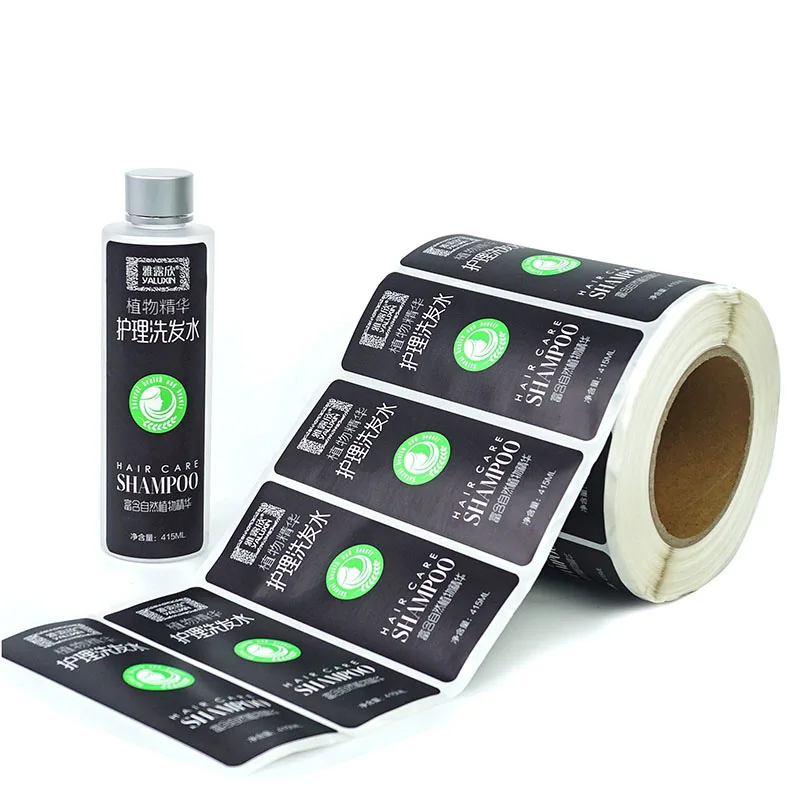 Custom Printed Cosmetic Bottle Makeup Product Packaging Adhesive Paper Logo Label Sticker