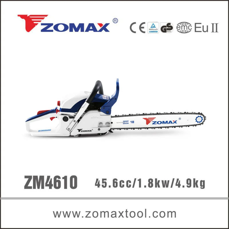 Zomax 4610 chainsaw machines petrol chainsaw sawmill