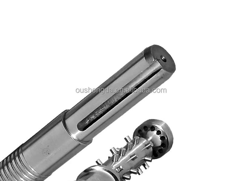 Screw barrel for Stretch Film Extruder Machine mixhead single screw ZHOUSHAN MANUFACTURER COLMONOY Stellite BIMETALLIC