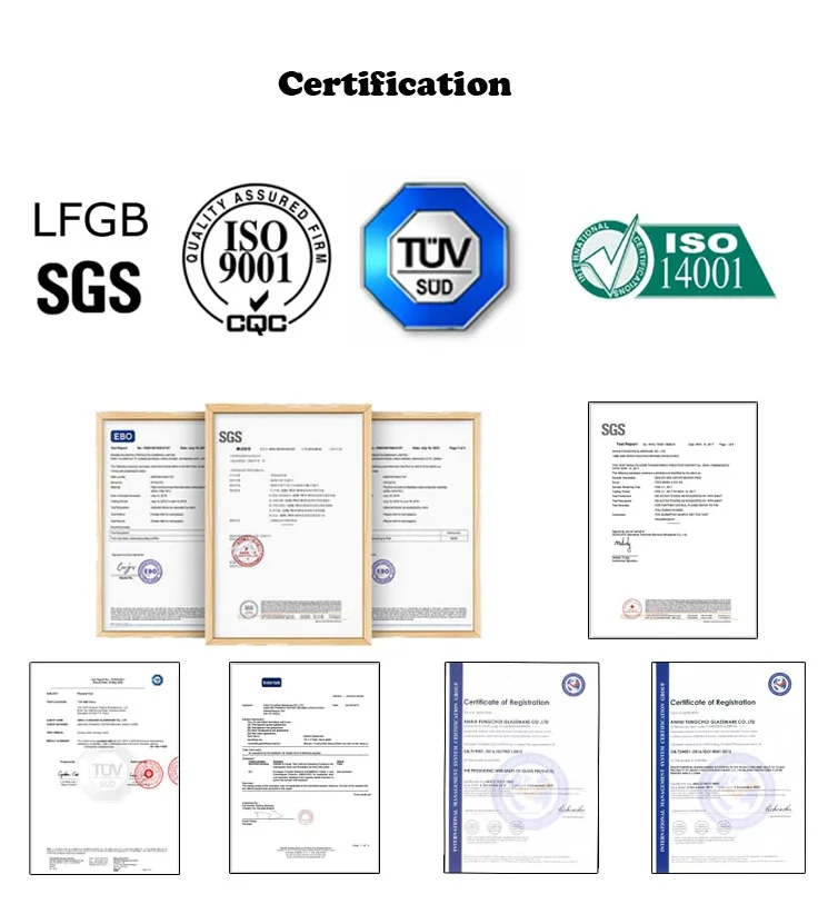 1500ml clear airtight borosilicate noodles pasta glass storage jar set storage tube with bamboo lid