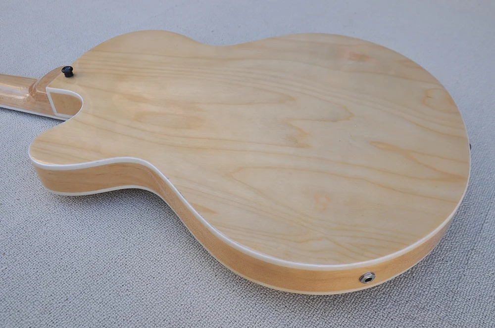 Flyoung 5 Strings Electric Bass Guitar Rosewood Bass Guitar F Hole Body Bass