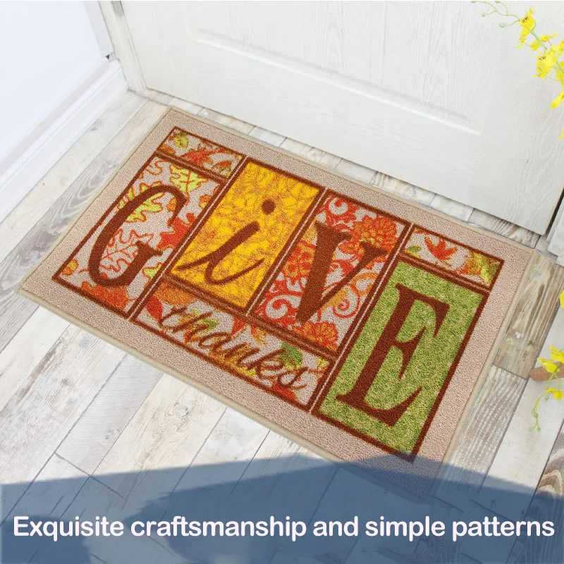 custom 3D printed door mat nylon carpet cartoon non-slip entrance mat kitchen mat easy to clean