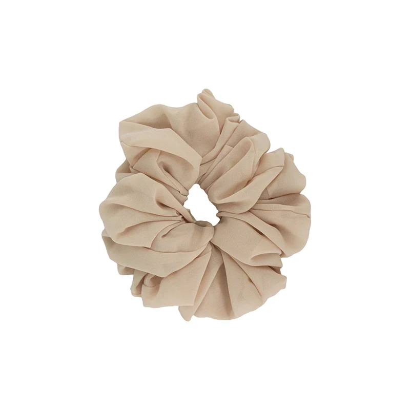 2022 new design chiffon scrunchies stretchy chiffon hair scrunchies elastic chiffon hair band for women