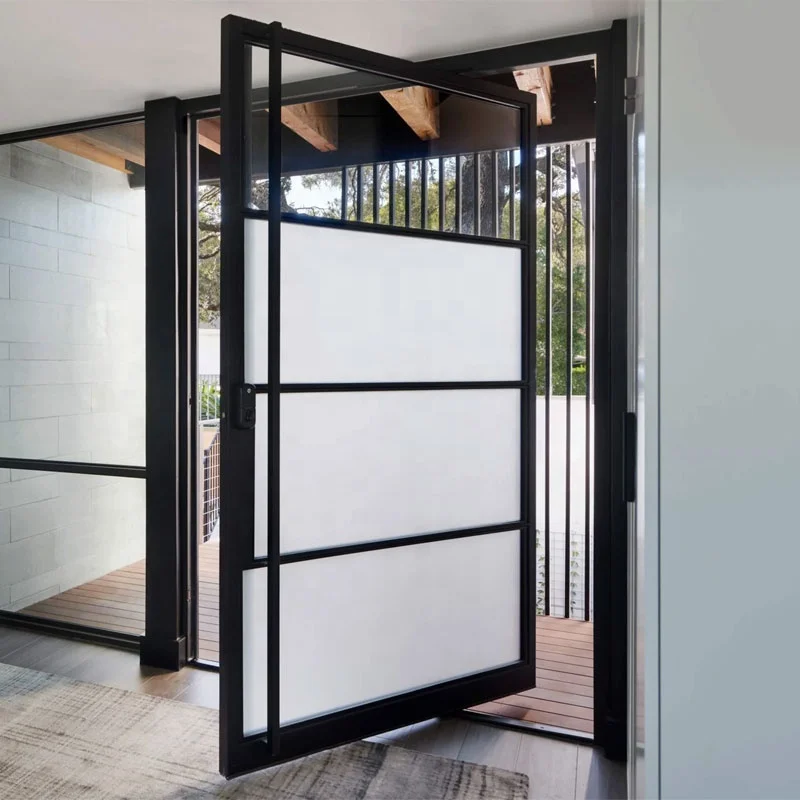 Glass office entry Doors for center Front pivot door designs main entrance aluminium Entry Glass pivot door hinge