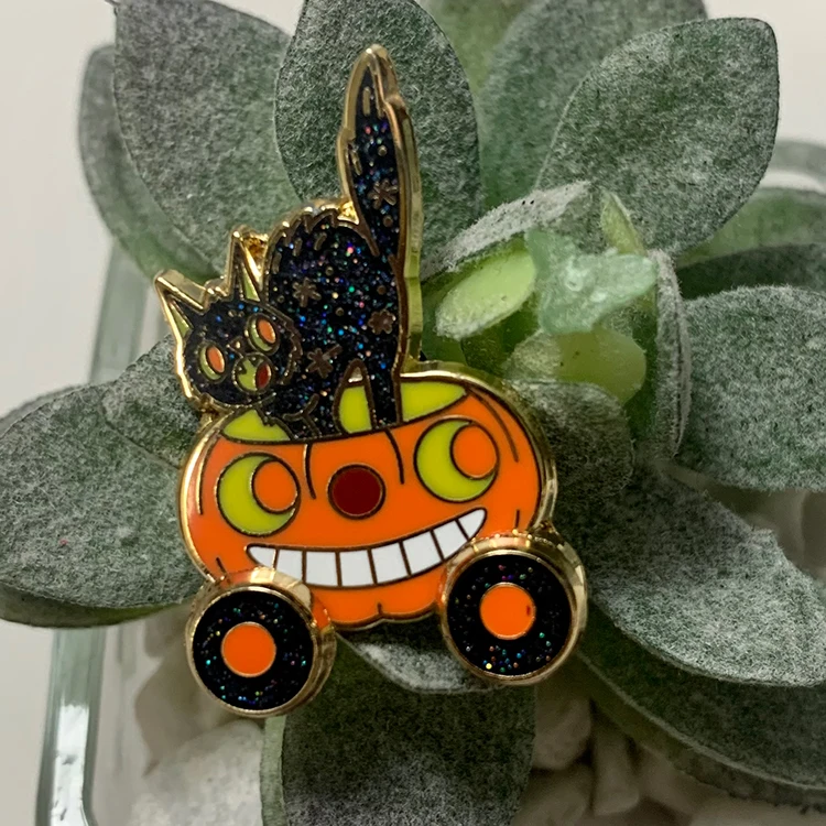 Custom Your Design Gold Plating Rotate Sliding Pins Medal Spinning Medal Spin Enamel Pins