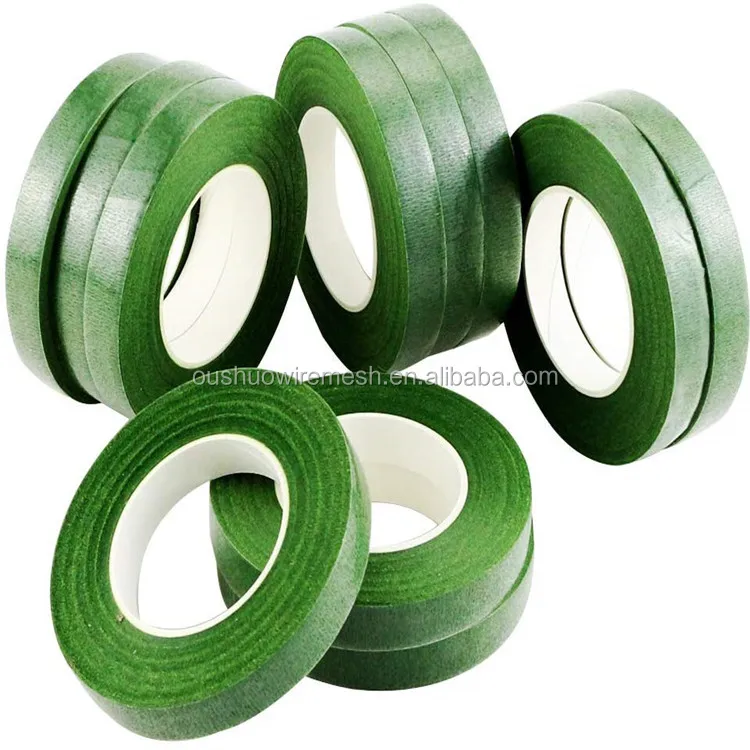 Бумажная клейкая Цветочная лента для маскировки цветочных стебель водонепроницаемая хобби без печати