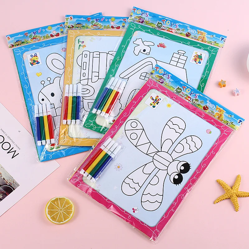 Acrylic paint Coloring Book Calendar, coil painting Calendar, Engaging Activity Tracking & Educational Kids Calendar