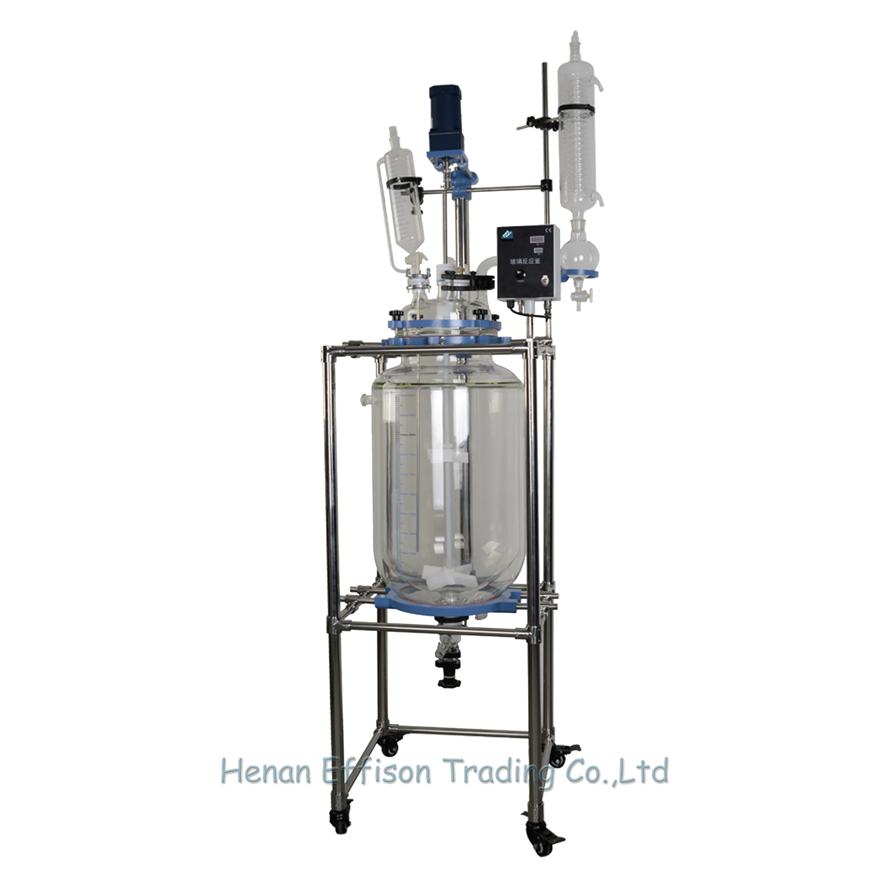 Effison Bioreactor Jacketed Glass Reactor 20L