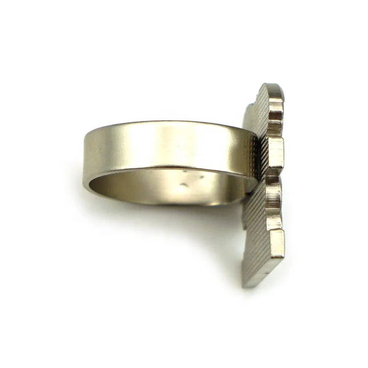 Custom Factory Wholesale Fashion Jewelry Personalized 3D Zinc Alloy Championship Engraved Mens Big Finger Ring